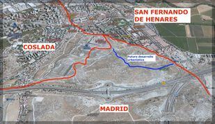 Suelos destinados en la construcción de viviendas entre San Fernando de Henares, Coslada y Madrid