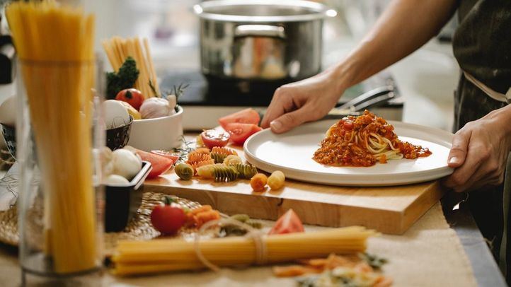 Un plato de pasta