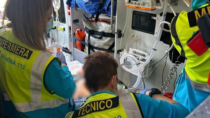 Herido por una deflagración al encender un cigarro llevando oxígeno