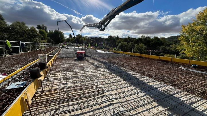 Obras en el Puente de Zulema, en Alcalá de Henares