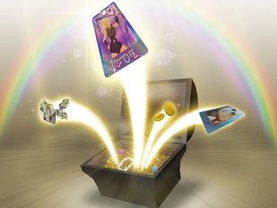 Imagen de una caja misteriosa o loot box en un videojuego