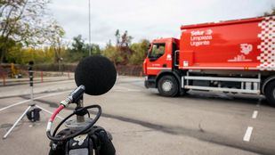 Prueba de contaminación acústica en el Centro Municipal de Acústica.
