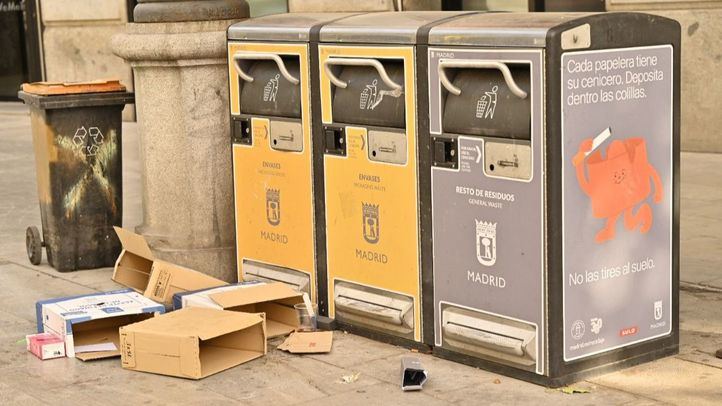 Contenedores en calles de Madrid