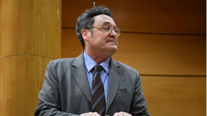 El Fiscal General del Estado, Álvaro García Ortiz, durante su comparecencia en la Comisión de Justicia, en el Senado, a 18 de febrero de 2025, en Madrid (España)
