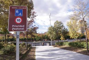Obras de accesibilidad ejecutadas en la senda peatonal del río Manzanares.