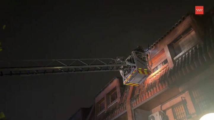 Incendio en una vivienda de Las Rozas