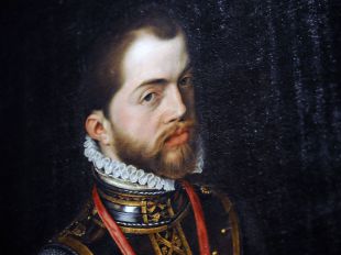 Felipe II en San Quintín, Antonio Moro.