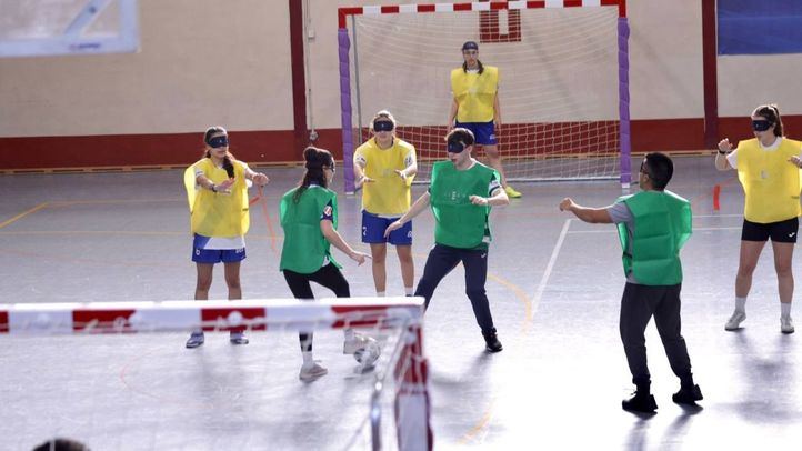 Los jugadores en el IV Torneo Inclusivo de Fútbol Ciegos