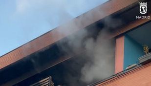 Incendio en Villa de Vallecas