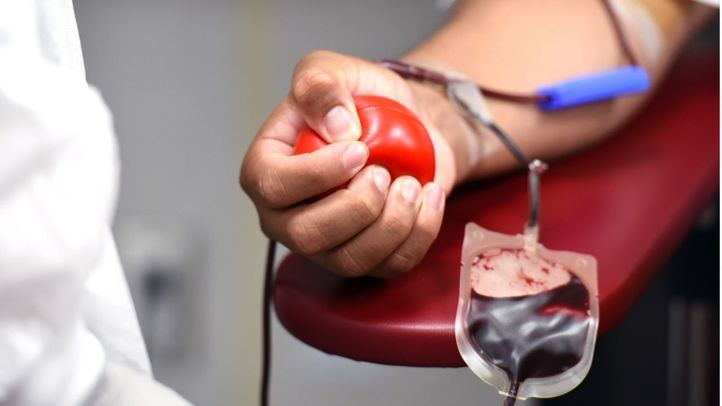 Donación de sangre.