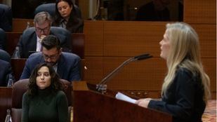 Ayuso y Albert en el Pleno de enmiendas a la totalidad de los Presupuestos