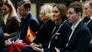 Reyes Maroto y Eduardo Rubiño durante el acto de la Constitución