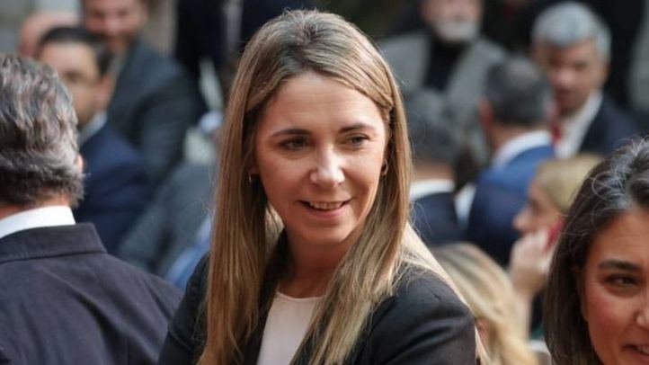 Mar Espinar, portavoz del PSOE-M en la Asamblea de Madrid, durante el homenaje a la Constitución