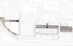 Plano del proyecto de urbanización del barrio del Aeropuerto
