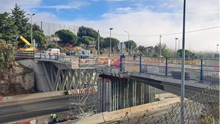 Corte total de la A-6 esta noche por las obras del paso superior en Torrelodones
