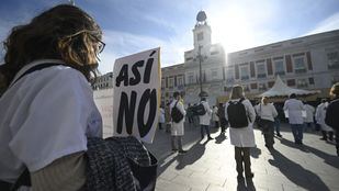 Manifestación sanitaria en Sol