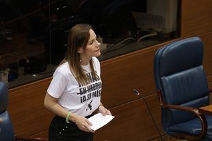 Archivo: Isabel Pérez Moñino en un Pleno de la Asamblea de Madrid