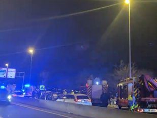 Seis heridos por un choque frontal en la M-506 a la altura de Alcorcón
