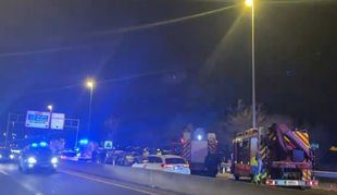 Seis heridos por un choque frontal en la M-506 a la altura de Alcorcón