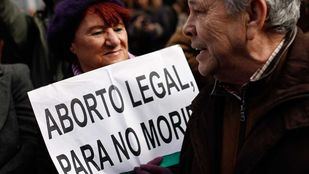 Imagen de archivo de una manifestación contra la reforma de la ley del aborto de Gallardón en 2014.