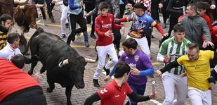 Nueve heridos leves en el segundo Encierro Blanco de Sanse