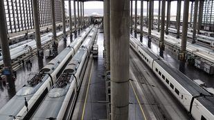 Trenes AVE en la eEstación de Atocha
