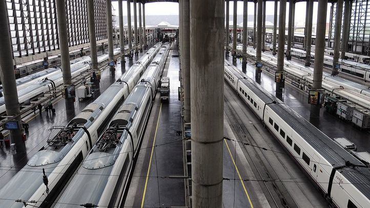 Trenes AVE en la eEstación de Atocha