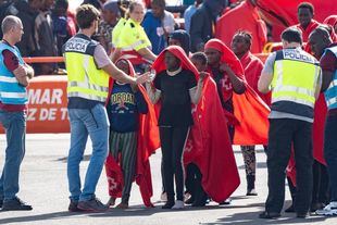 Migrantes llegados a Canarias