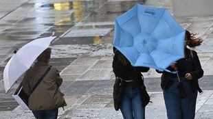 Día de viento en Madrid