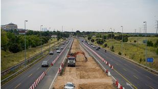 Obras de ampliación de la carretera N-607