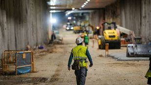 Obras en el soterramiento de la A-5
