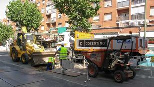 Obras en la calle Alcalá