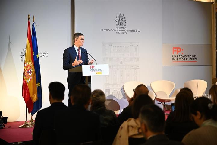 Pedro Sánchez interviene en una Jornada sobre la Formación Profesional