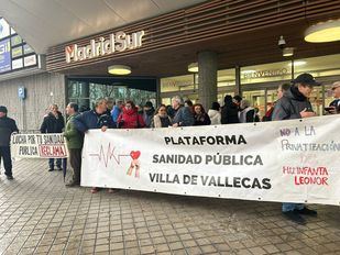 Concentración frente a la Asamblea de Madrid por la Sanidad Pública
