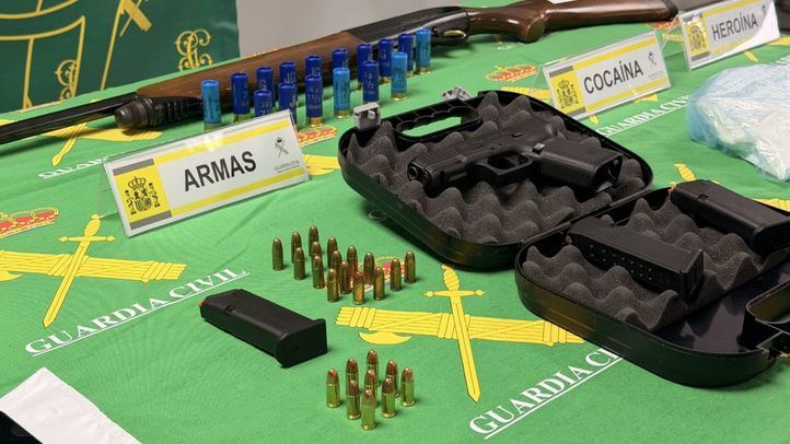 Material incautado por la Guardia Civil