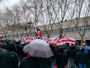 Cientos de aficionados del Rayo Vallecano se han reunido este sábado en las inmediaciones del Estadio de Vallecas para protestar contra la gestión del club