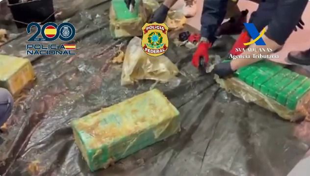 Droga inacutada tras pasar por Barajas oculta en piezas de mármol
