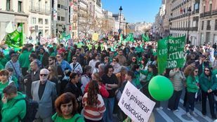 Manifestación en defensa de la Educación pública