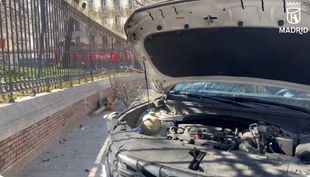 Siete heridos leves en un accidente múltiple con cuatro vehículos junto al Retiro