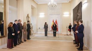 Ayuso en la toma de posesión de Mercedes Zarzalejo como nueva consejera de Educación, Ciencia y Universidades