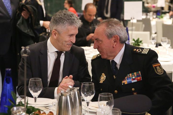 Fernando Grande Marlaska y el ahora dimitido DAO de la Policía Nacional, José Ángel González