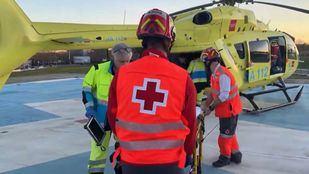 Herido grave un motorista tras sufrir un accidente en Santa María de la Alameda