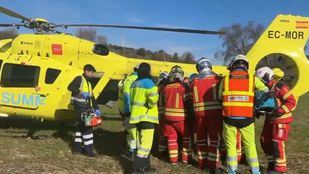 Seis heridos en un choque frontal en la M-204 a la altura de Ambite