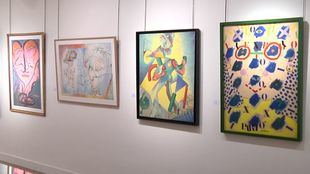 Obras de la exposición 'Los 80. Figuración en los años de la Movida'