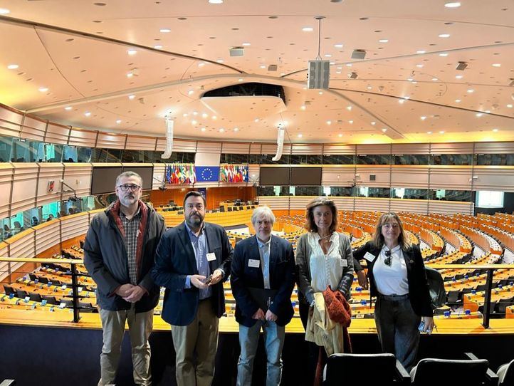 Vecinos de Montecarmelo en el Parlamento Europeo