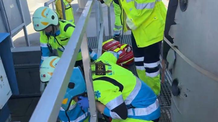 Herido un trabajador tras una caída en la azotea de un edificio comercial en San Sebastián de los Reyes