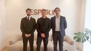 Pere Espígul, CEO de Espigul, Guillem López, director territorial, y Adrián Peña, director comercial en Madrid