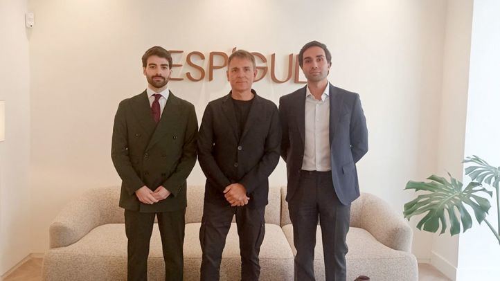 Pere Espígul, CEO de Espigul, Guillem López, director territorial, y Adrián Peña, director comercial en Madrid