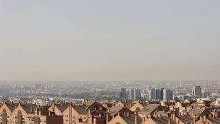 Vista de la boina de contaminación en Madrid