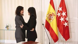 Ayuso en la toma de posesión de Mercedes Zarzalejo como nueva consejera de Educación, Ciencia y Universidades